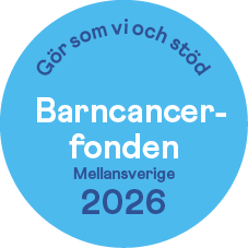 barncancerfonden logotyp.